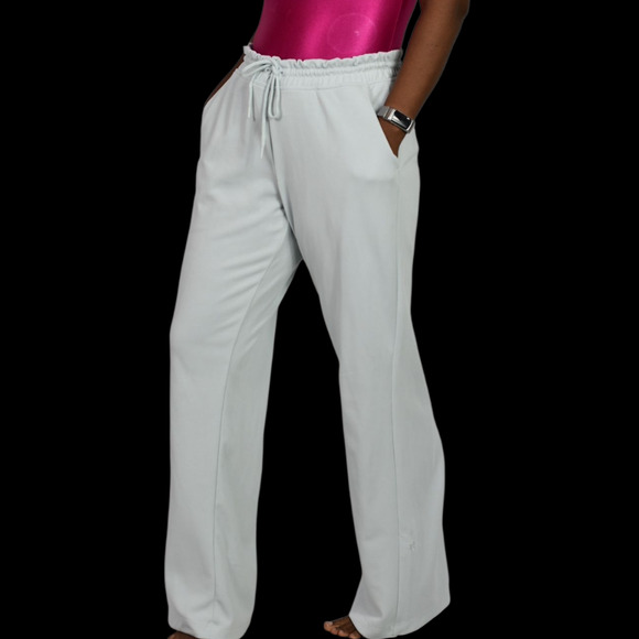 Athleta Seasoft Straight Pant Light Blue Pastel Mid Rise Athletic Pull On Medium - Picture 6 of 14